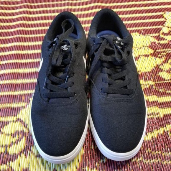 Nike SB Check Solarsoft Canvas Black Sneakers 11 - Picture 4 of 11